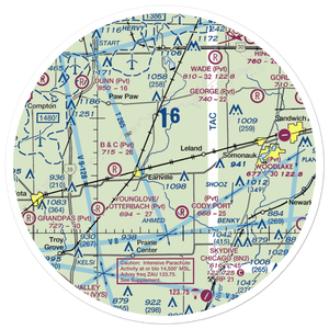 Humm Airport (06IL) VFR Sectional Sticker (30 mile)