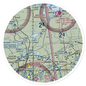 Pike Field Airport (06MN) VFR Sectional Sticker (30 mile)