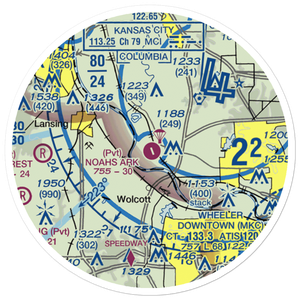 Noahs Ark Airport (06MO) VFR Sectional Sticker (20 mile)
