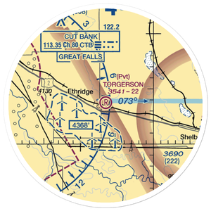 Torgerson Airport (06MT) VFR Sectional Sticker (20 mile)
