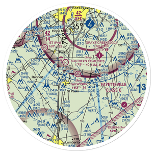 Tailwinds Airport (06NC) VFR Sectional Sticker (30 mile)