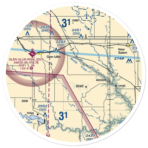 Fitterer's Strip (06ND) VFR Sectional Sticker (30 mile)