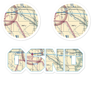 Fitterer's Strip (06ND) VFR Sectional Sticker Pack