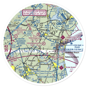 Cole Farm Airport (06NH) VFR Sectional Sticker (30 mile)