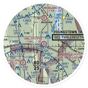 Hal Joy Airfield (06OH) VFR Sectional Sticker (20 mile)