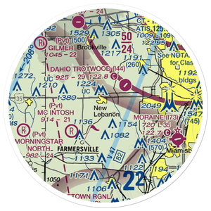 Green Acres Airport (06OI) VFR Sectional Sticker (20 mile)