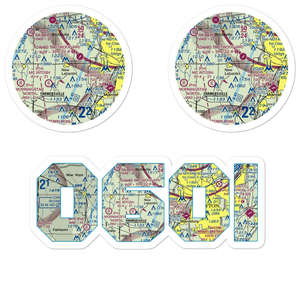 Green Acres Airport (06OI) VFR Sectional Sticker Pack