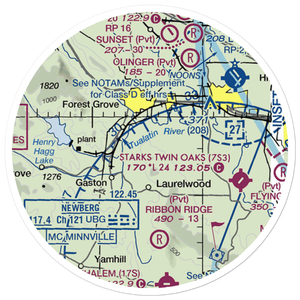 Hayden Mountain Airport (06OR) VFR Sectional Sticker (20 mile)