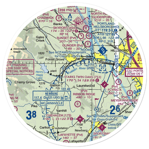 Hayden Mountain Airport (06OR) VFR Sectional Sticker (30 mile)