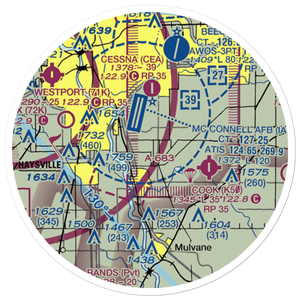 Beyer Farm Airport (06SN) VFR Sectional Sticker (20 mile)