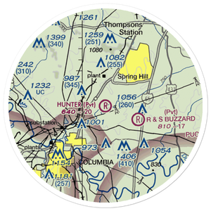 Hunter STOLport (06TN) VFR Sectional Sticker (20 mile)
