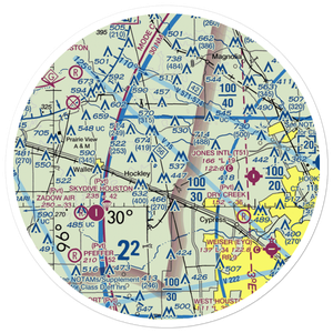 Diamond N Ranch Airport (06TX) VFR Sectional Sticker (30 mile)