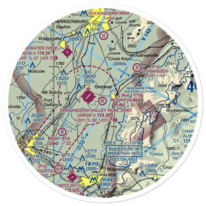 Mount Horeb Field (06VA) VFR Sectional Sticker (30 mile)