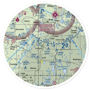 Young Private Airport (06WI) VFR Sectional Sticker (30 mile)