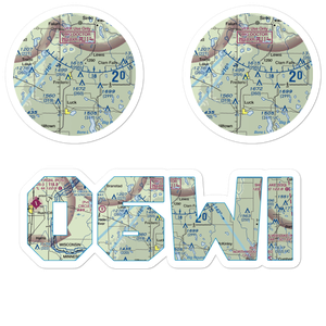 Young Private Airport (06WI) VFR Sectional Sticker Pack