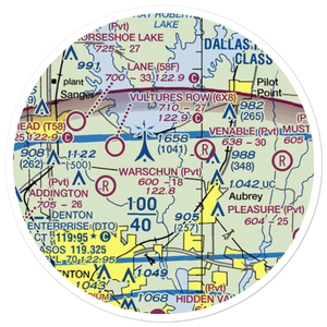 Campbell Field (06XS) VFR Sectional Sticker (20 mile)