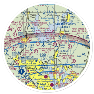 Campbell Field (06XS) VFR Sectional Sticker (30 mile)