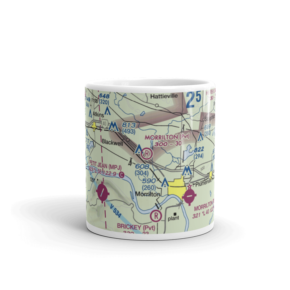 Morrilton Airport (07AR) VFR Sectional  Mug 