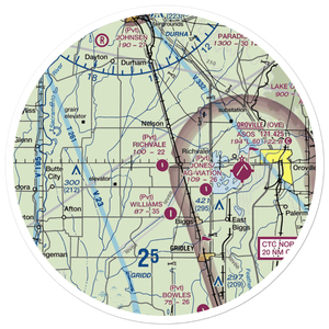 Richvale Airport (07CL) VFR Sectional Sticker (30 mile)
