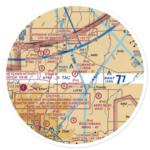 Comanche Creek Airport (07CO) VFR Sectional Sticker (30 mile)