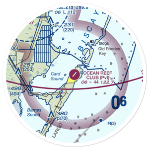 Ocean Reef Club Airport (07FA) VFR Sectional Sticker (20 mile)
