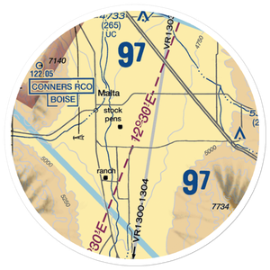Interstate Airport (07ID) VFR Sectional Sticker (20 mile)