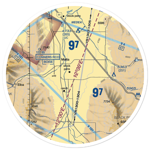 Interstate Airport (07ID) VFR Sectional Sticker (30 mile)