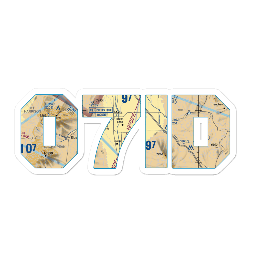 Interstate Airport (07ID) VFR Sectional Sticker 