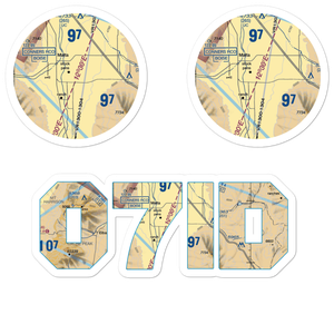 Interstate Airport (07ID) VFR Sectional Sticker Pack
