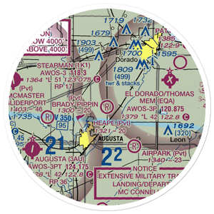 Heape Field (07KS) VFR Sectional Sticker (20 mile)