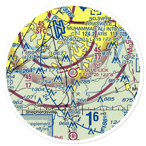 Blue Lick Airport (07KY) VFR Sectional Sticker (20 mile)