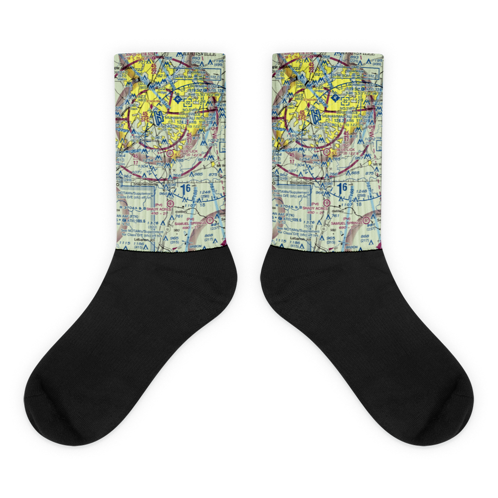 Blue Lick Airport (07KY) VFR Sectional Socks 
