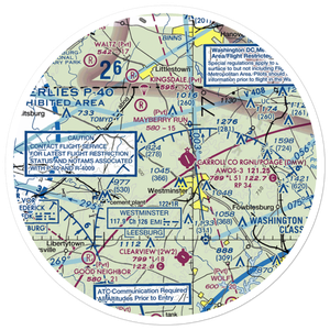 Baugher's Orchard Airport (07MD) VFR Sectional Sticker (30 mile)