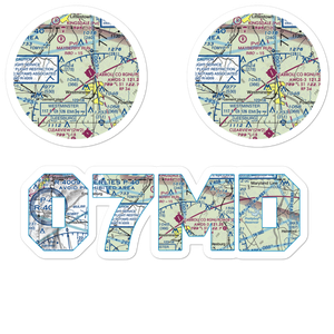 Baugher's Orchard Airport (07MD) VFR Sectional Sticker Pack