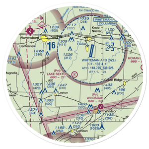 Lake Sexton Airport (07MO) VFR Sectional Sticker (30 mile)