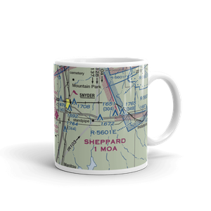 Pleasant Valley Airport (07OK) VFR Sectional  Mug