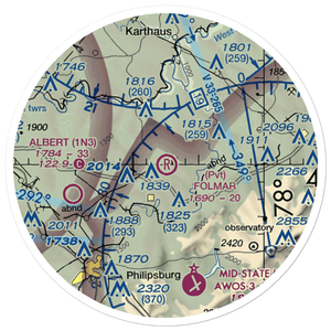 Folmar Airport (07PN) VFR Sectional Sticker (20 mile)
