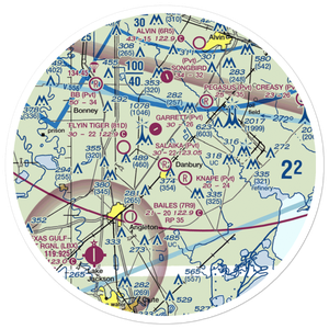 Salaika Aviation Airport (07TA) VFR Sectional Sticker (30 mile)