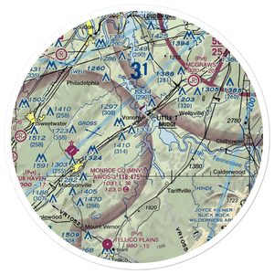 Corntassel Airport (07TN) VFR Sectional Sticker (30 mile)