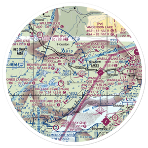 Fisher Airport (08AK) VFR Sectional Sticker (30 mile)