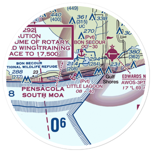 Little Lagoon Seaplane Base (08AL) VFR Sectional Sticker (20 mile)