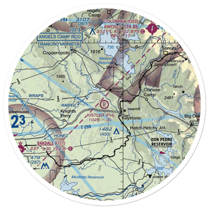 Kistler Ranch Airport (08CL) VFR Sectional Sticker (30 mile)