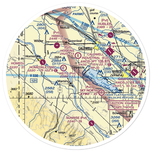 Symms Airport (08ID) VFR Sectional Sticker (30 mile)