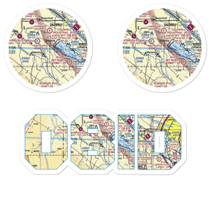 Symms Airport (08ID) VFR Sectional Sticker Pack