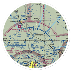 Alderson Airport (08KS) VFR Sectional Sticker (30 mile)