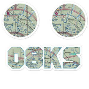 Alderson Airport (08KS) VFR Sectional Sticker Pack