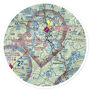 Boss Airport (08KY) VFR Sectional Sticker (30 mile)