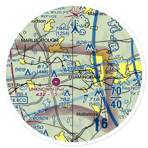 Wormid Airport (08MA) VFR Sectional Sticker (20 mile)