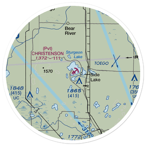 Christenson Point Seaplane Base (08MN) VFR Sectional Sticker (20 mile)