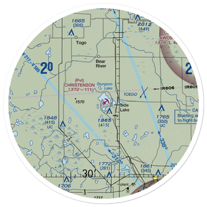 Christenson Point Seaplane Base (08MN) VFR Sectional Sticker (30 mile)